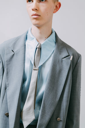 【予約商品】Aqua Textured Sheer Shirt
