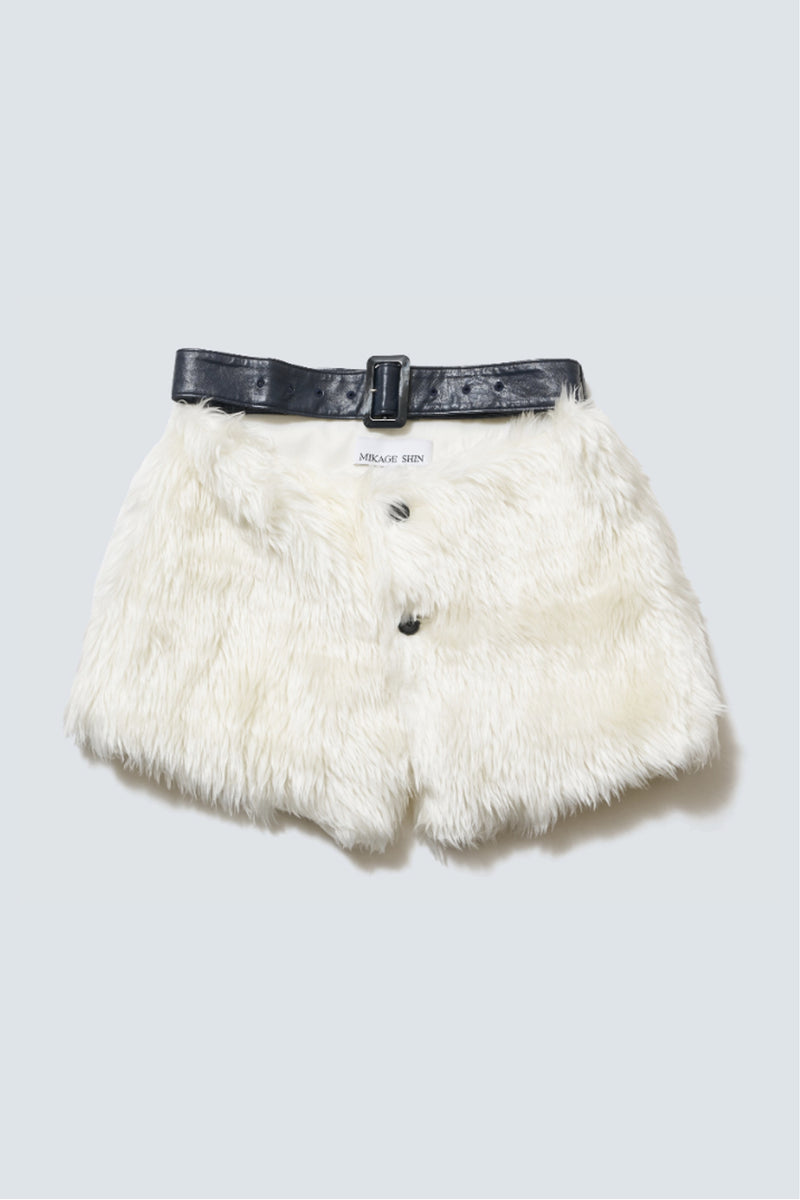 FUR LAYERING BELT SKIRT