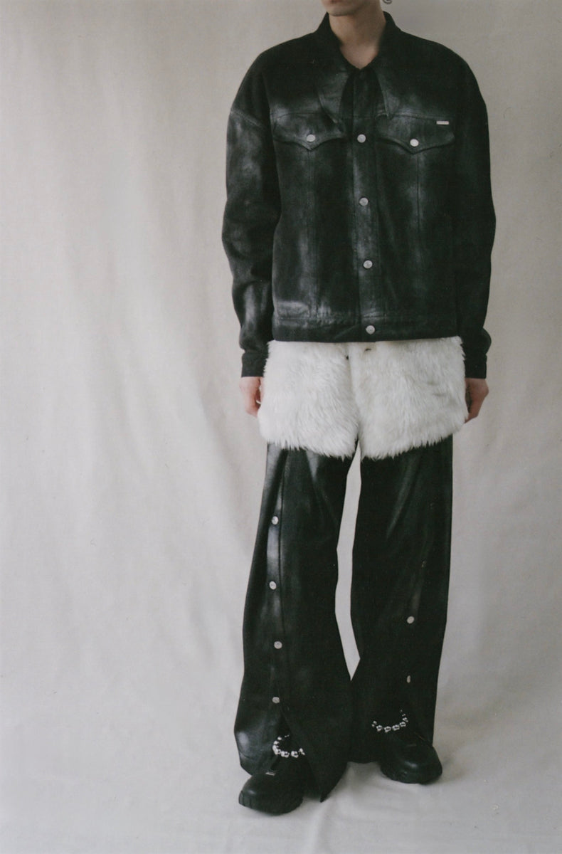 Hand Effected Denim Jacket｜MIKAGE SHIN