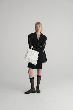 【WEB予約で10%OFFキャンペーン中】Spiky Shibori Liquid Bag / WHITE【11月16日(日)中まで】