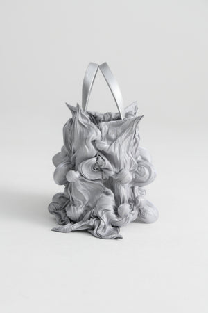 【WEB予約で10%OFFキャンペーン中】Spiky Shibori Liquid Bag / SILVER【11月16日(日)中まで】