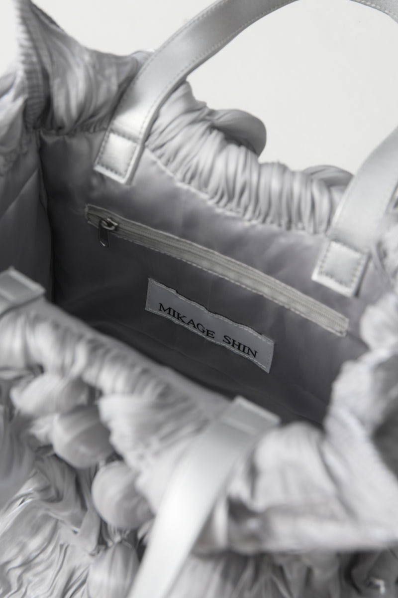 【WEB予約で10%OFFキャンペーン中】Spiky Shibori Liquid Bag / SILVER【11月16日(日)中まで】