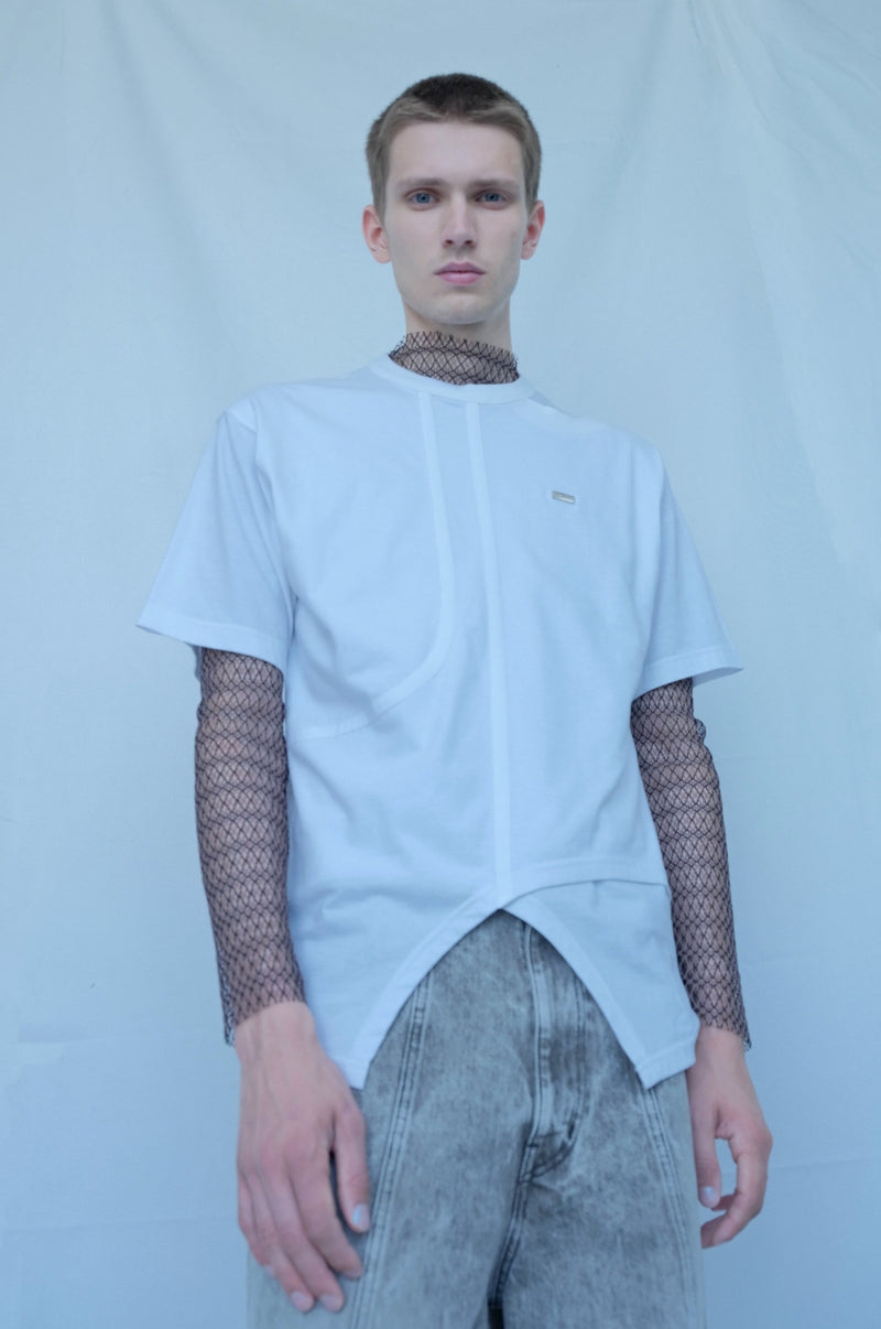 【予約商品】Bias Cutting Structured T-shirt