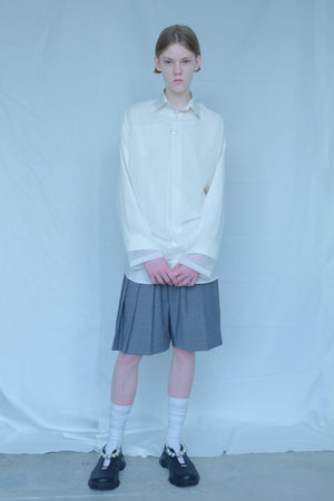 “Kasumi” Sheer  Layer Tops(NAVY)