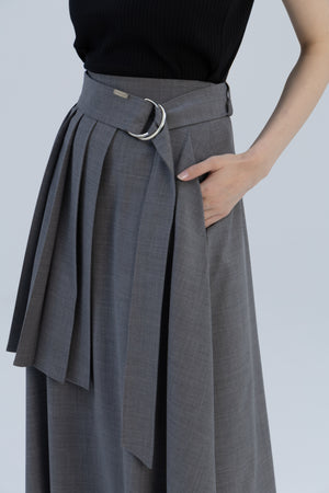 Pleat Belt Skirt