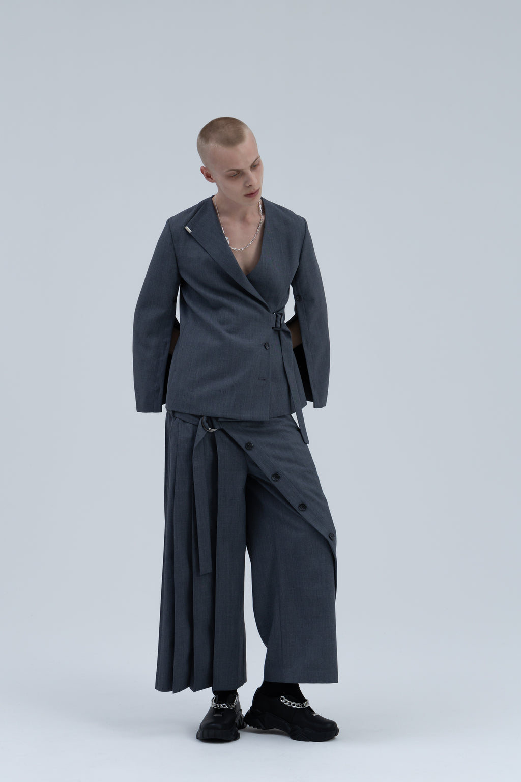 Pleats Docking Hakama Pants  / SG