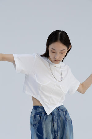 After 25ss: Sculptured Short T-Shirt