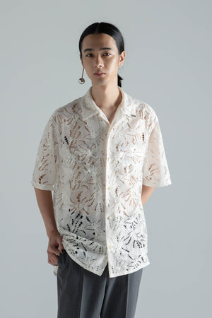 Pearl Button Lace Shirt