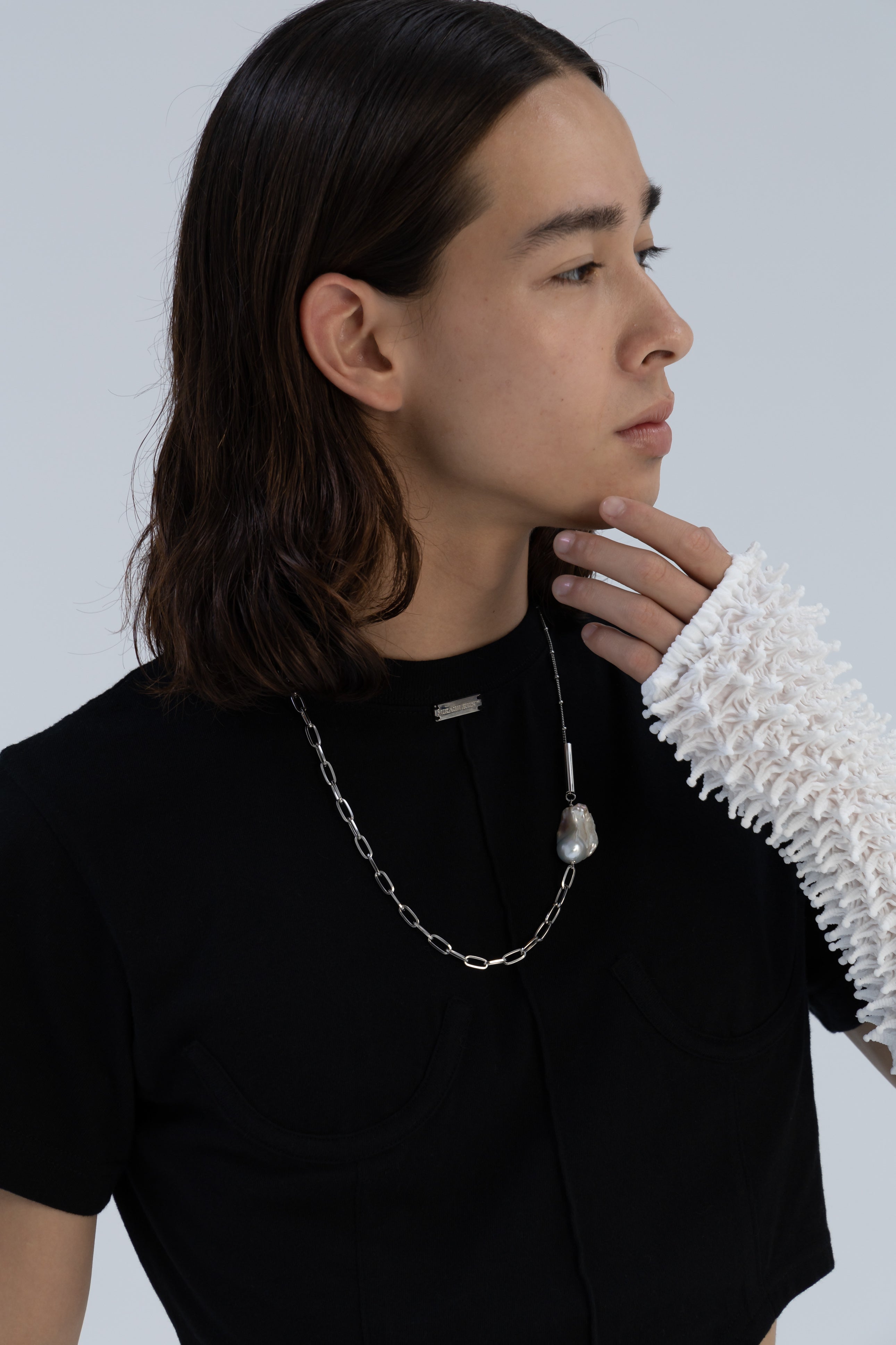 Baroque Pearl Chain Necklace｜MIKAGE SHIN