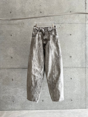 3D Cutting Balloon Denim Pants