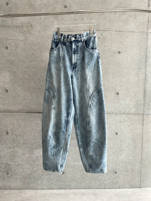 3D Cutting Balloon Denim Pants