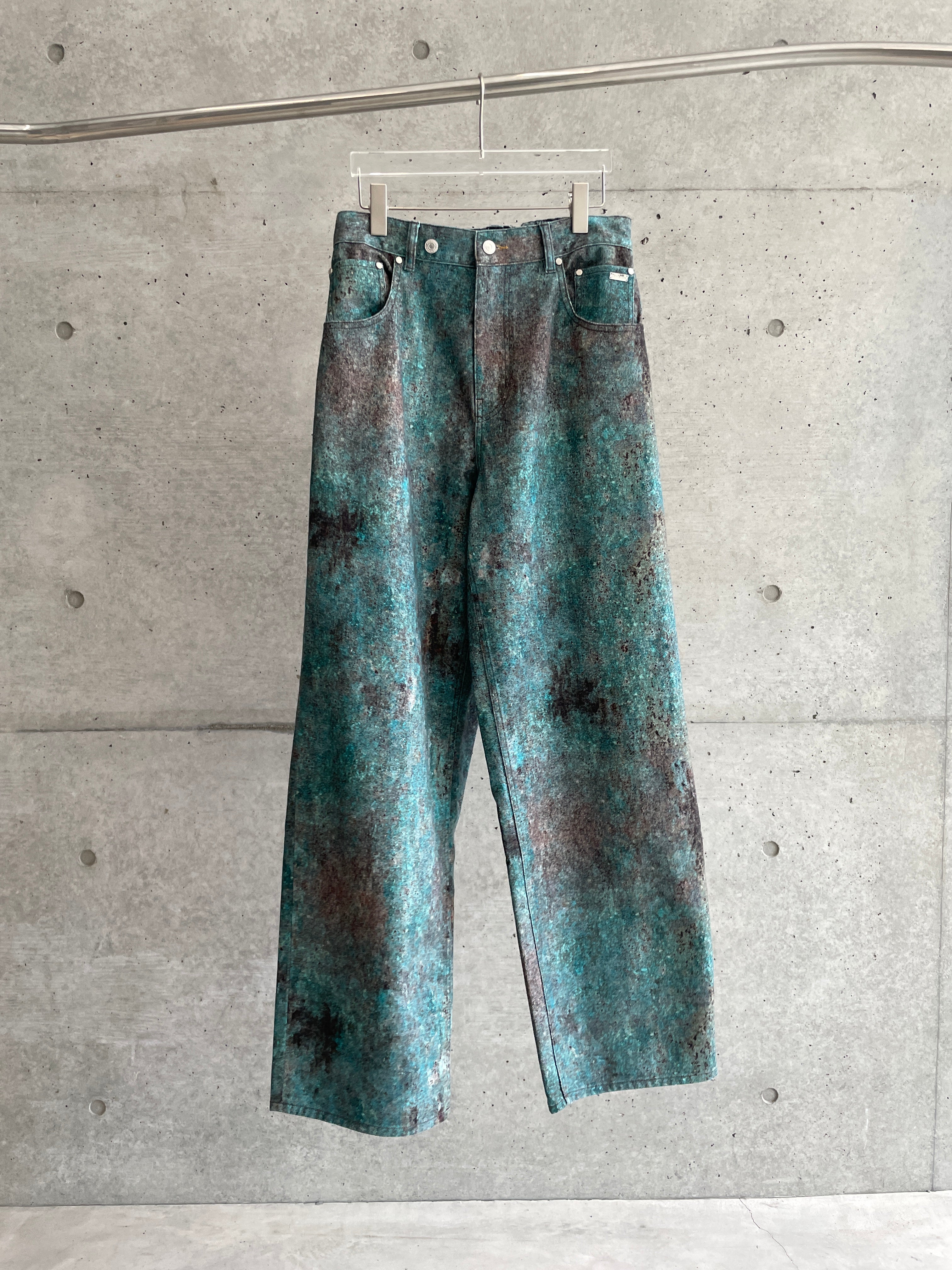 Sabi” Denim Pants (GREEN) – MIKAGE SHIN