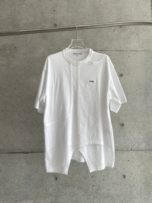 [Reservation product] BIAS Cutting Structured T-Shirt