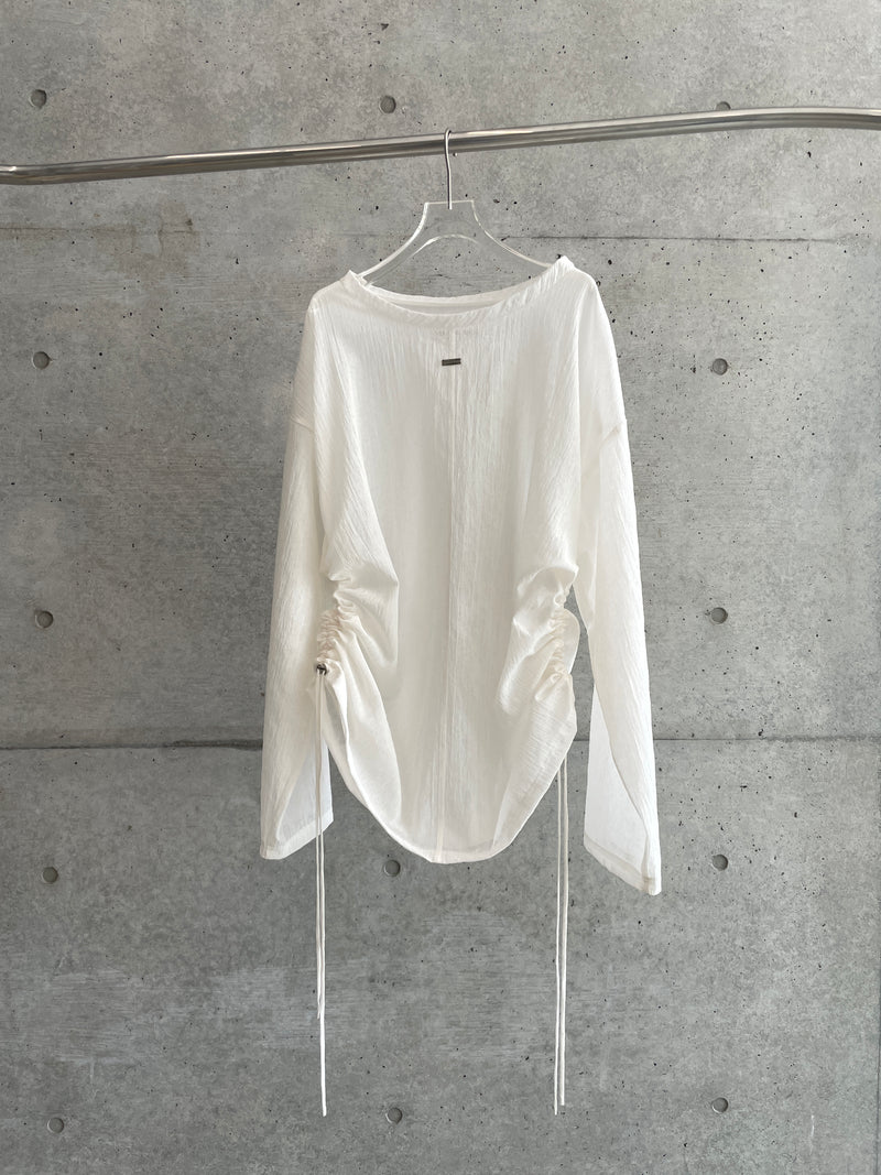 【26SS予約商品】“Kasumi” Sheer Tops