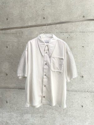 【予約商品】Sharp Collar Washed Denim Shirt