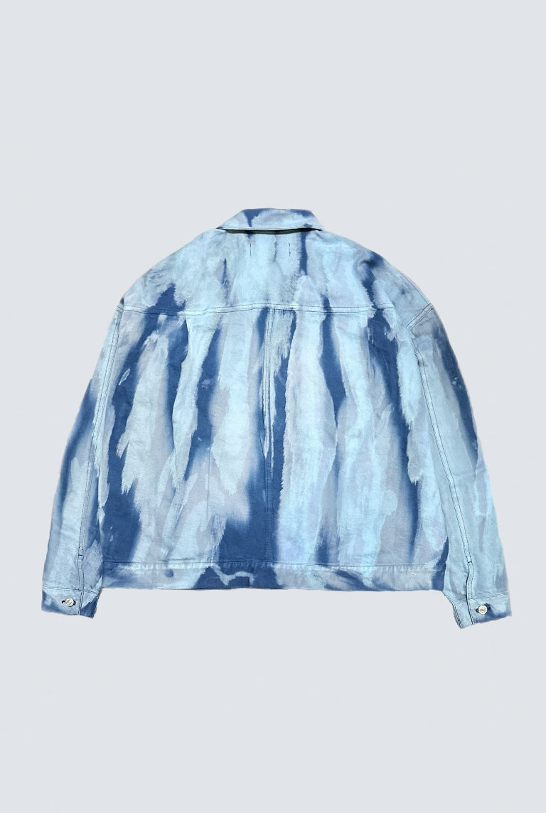 Hand Effected Denim Jacket Hand(Blue)