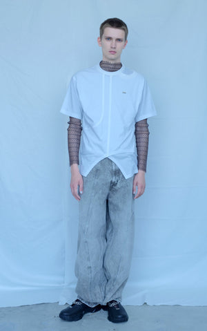 [Reservation product] BIAS Cutting Structured T-Shirt