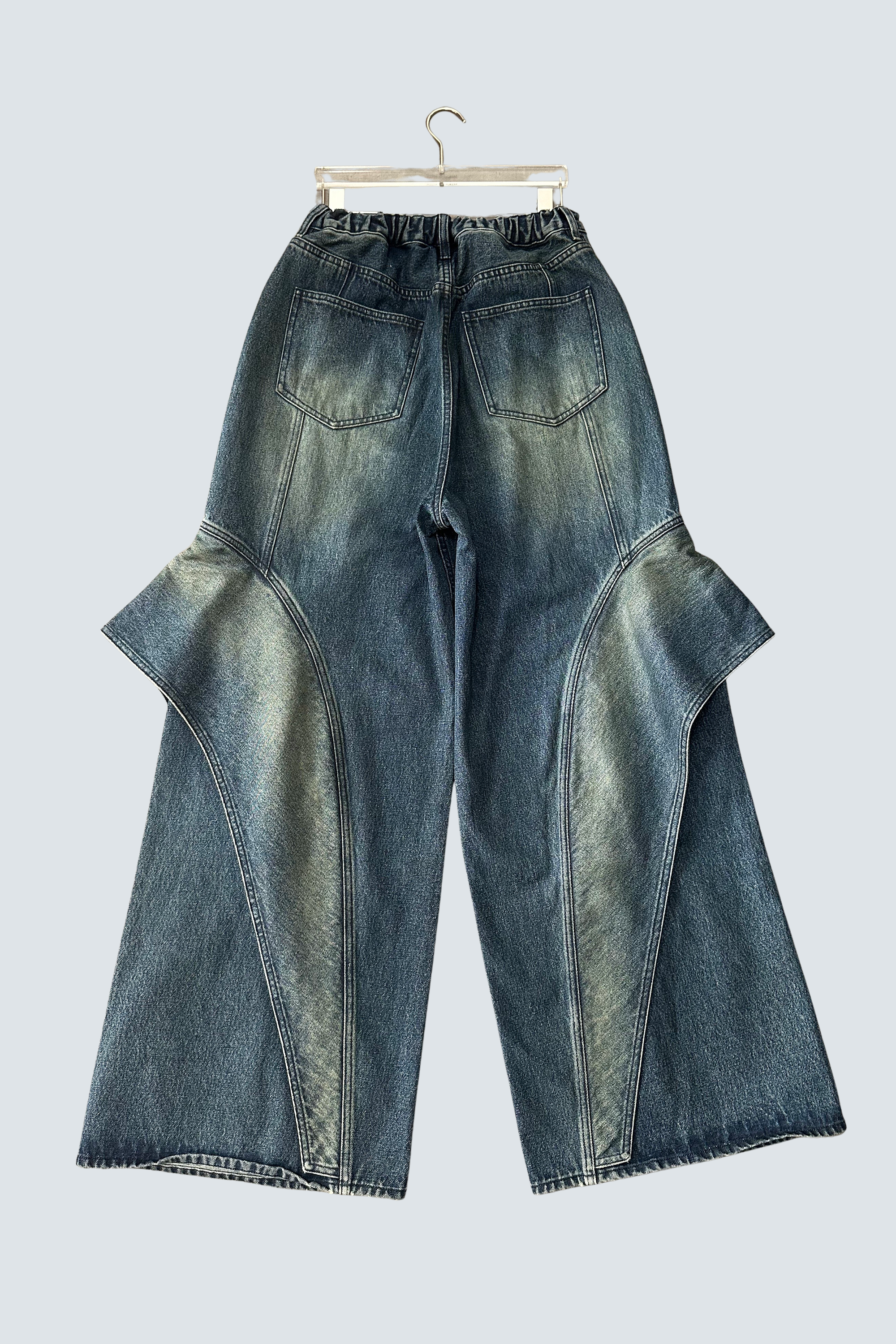 Angel Fin Wide Denim Pants – MIKAGE SHIN