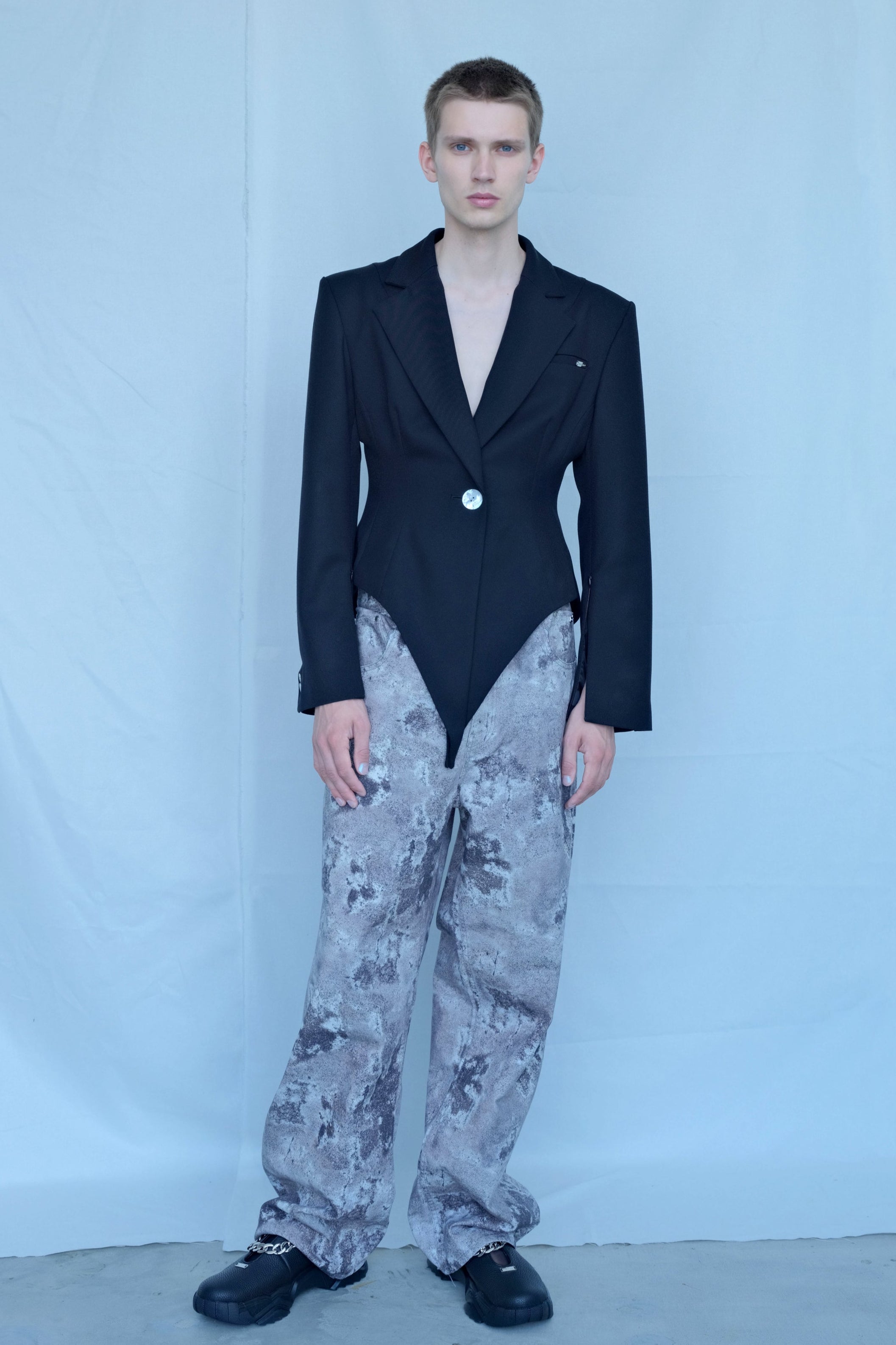 Sabi” Denim Pants (GRAY) – MIKAGE SHIN