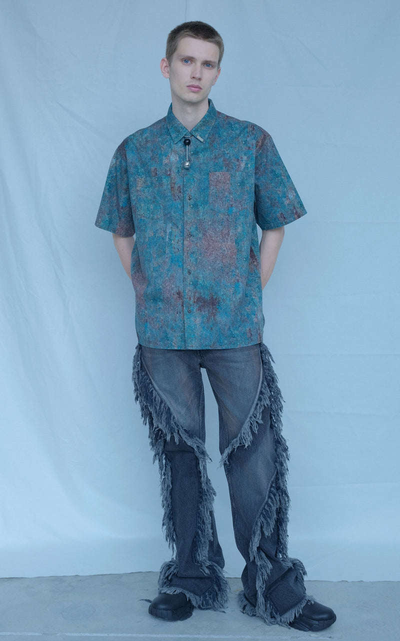 【予約商品】Fringe Flare Denim Pants