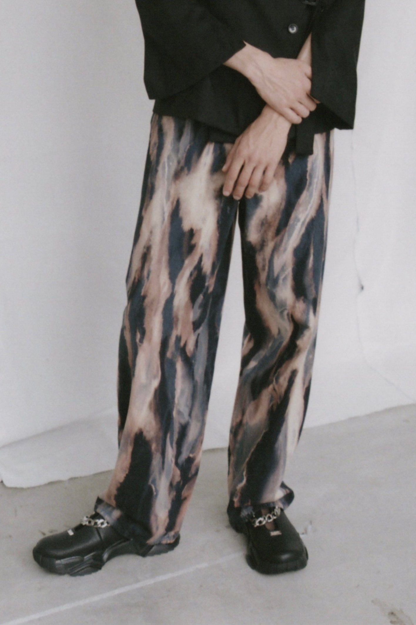 Cedric Jacquemyn ペイント加工ロングカットソー 再入荷】Hand Effected Wrapping Denim (Extreme Flame) – MIKAGE SHIN