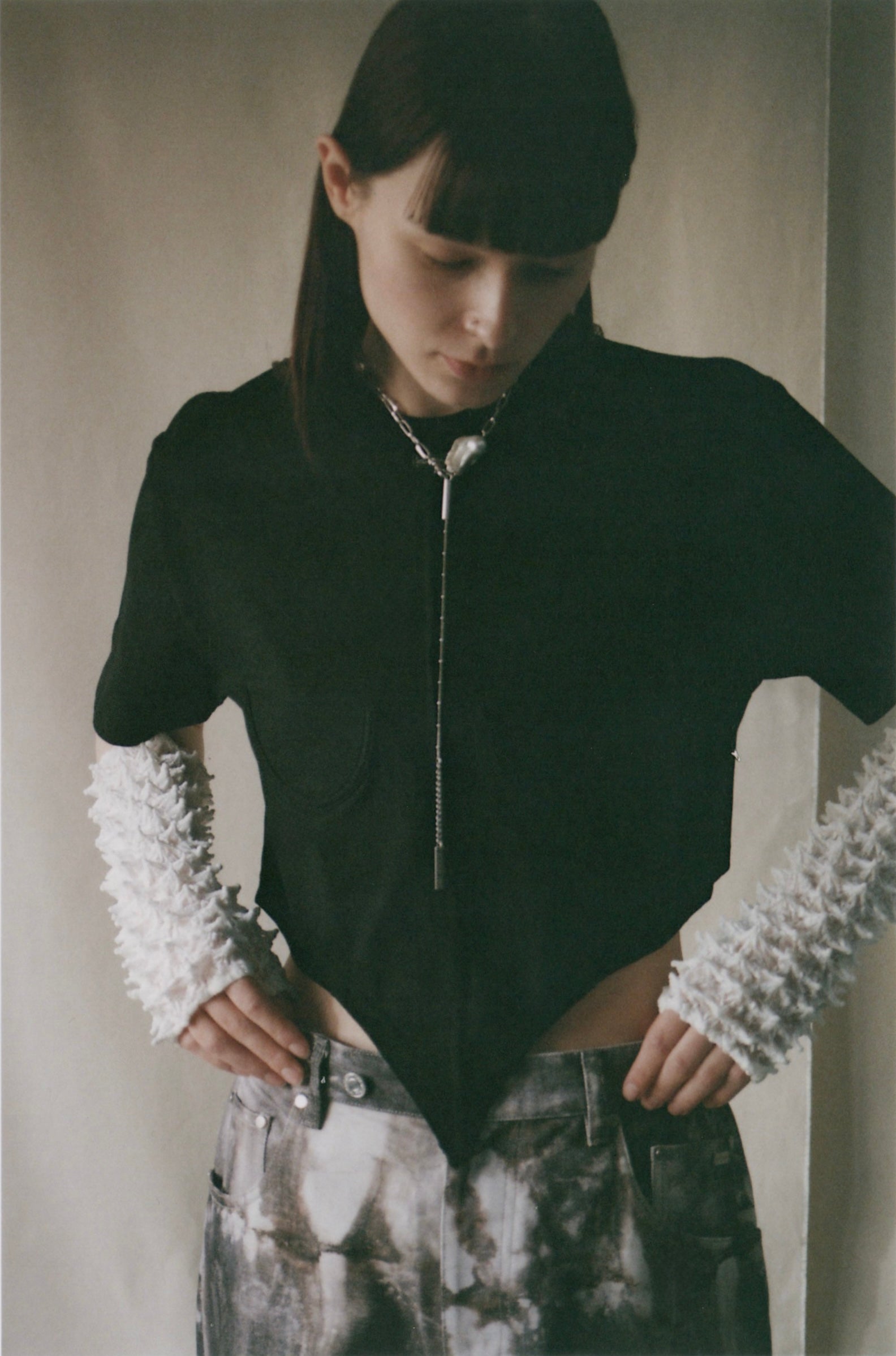 再入荷】Versatile Spiky Shibori Gloves / Hybrid Lace