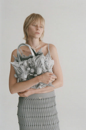 【WEB予約で10%OFFキャンペーン中】Spiky Shibori Liquid Bag / SILVER【11月16日(日)中まで】