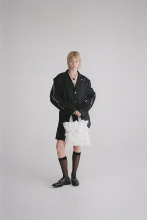【WEB予約で10%OFFキャンペーン中】Spiky Shibori Liquid Bag / WHITE【11月16日(日)中まで】