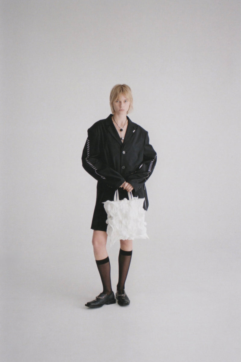 【WEB予約で10%OFFキャンペーン中】Spiky Shibori Liquid Bag / WHITE【11月16日(日)中まで】
