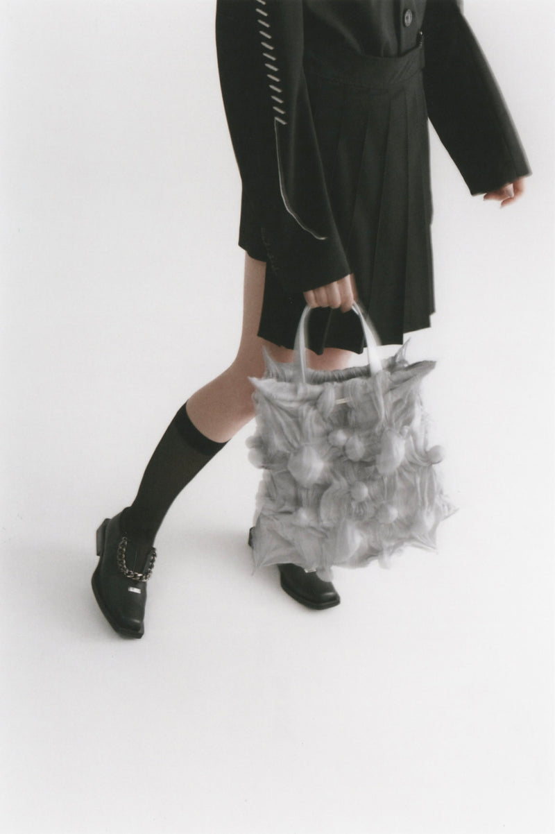 【WEB予約で10%OFFキャンペーン中】Spiky Shibori Liquid Bag / SILVER【11月16日(日)中まで】