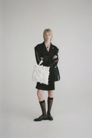 【WEB予約で10%OFFキャンペーン中】Spiky Shibori Liquid Bag / WHITE【11月16日(日)中まで】