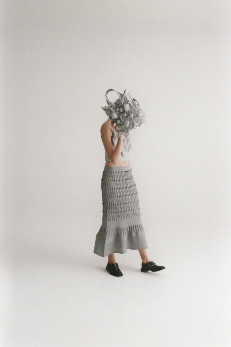 【WEB予約で10%OFFキャンペーン中】Spiky Shibori Liquid Bag / SILVER【11月16日(日)中まで】