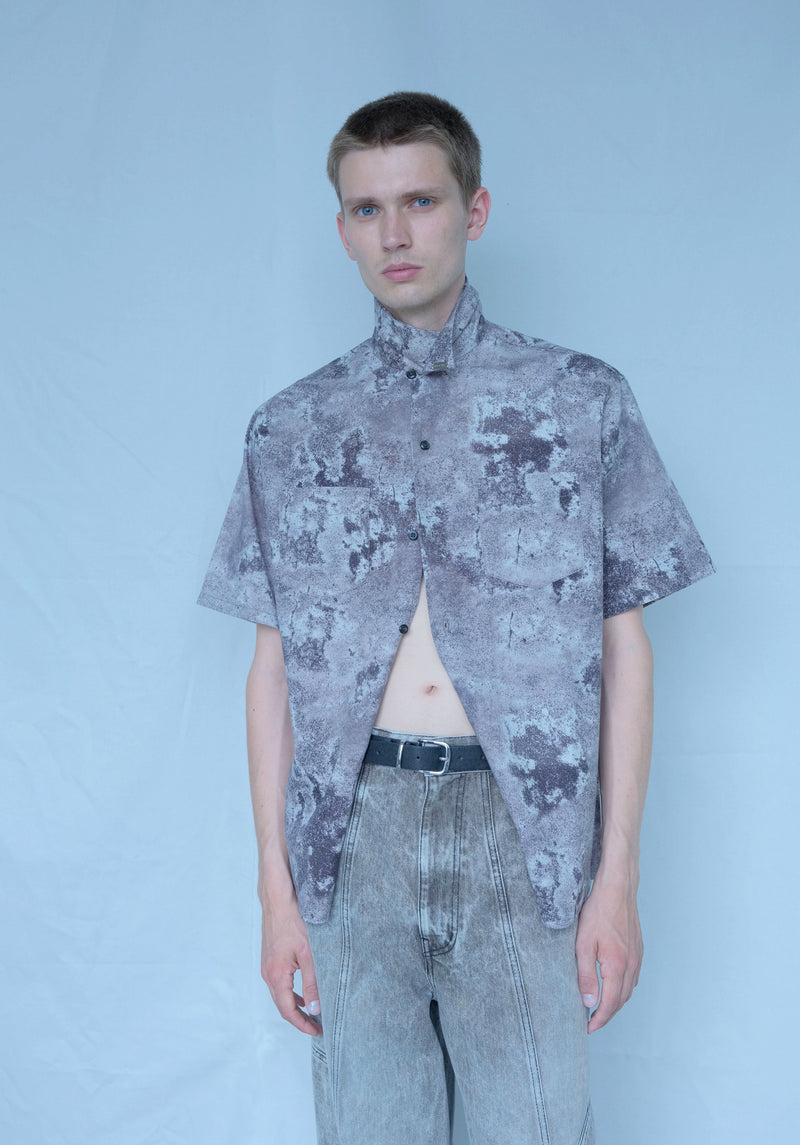 “Sabi” Half Sleeve Denim Shirt