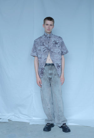 【予約商品】 “Sabi” Half Sleeve Denim Shirt