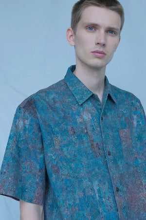 “Sabi” Half Sleeve Denim Shirt