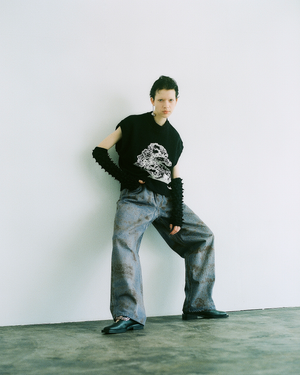 "SABI" Rusted Denim Pants