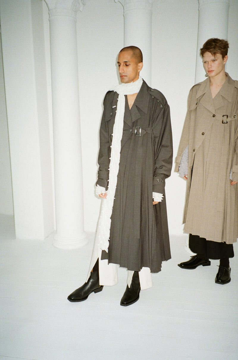 Slit Flare Pants / Weaners Wool