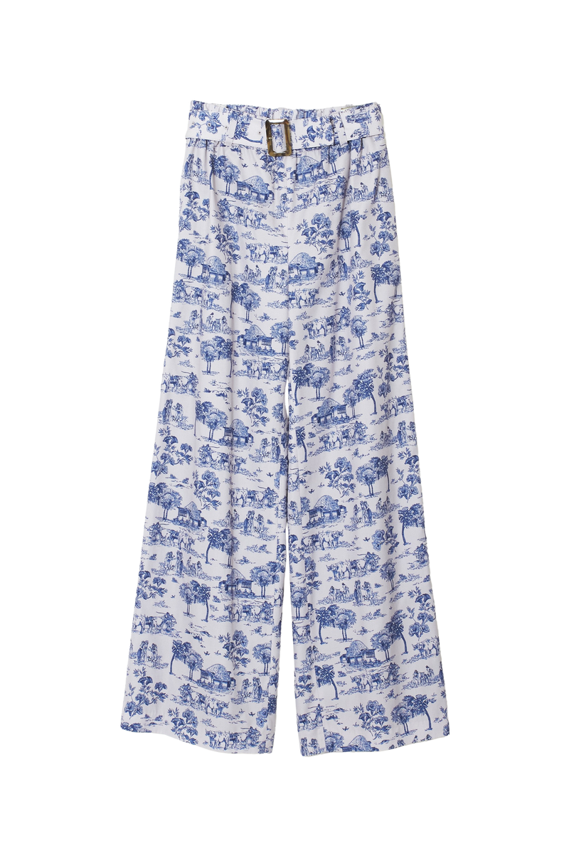 【Sample】Garden Printed Wide Pants