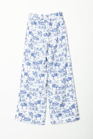 【Sample】Garden Printed Wide Pants