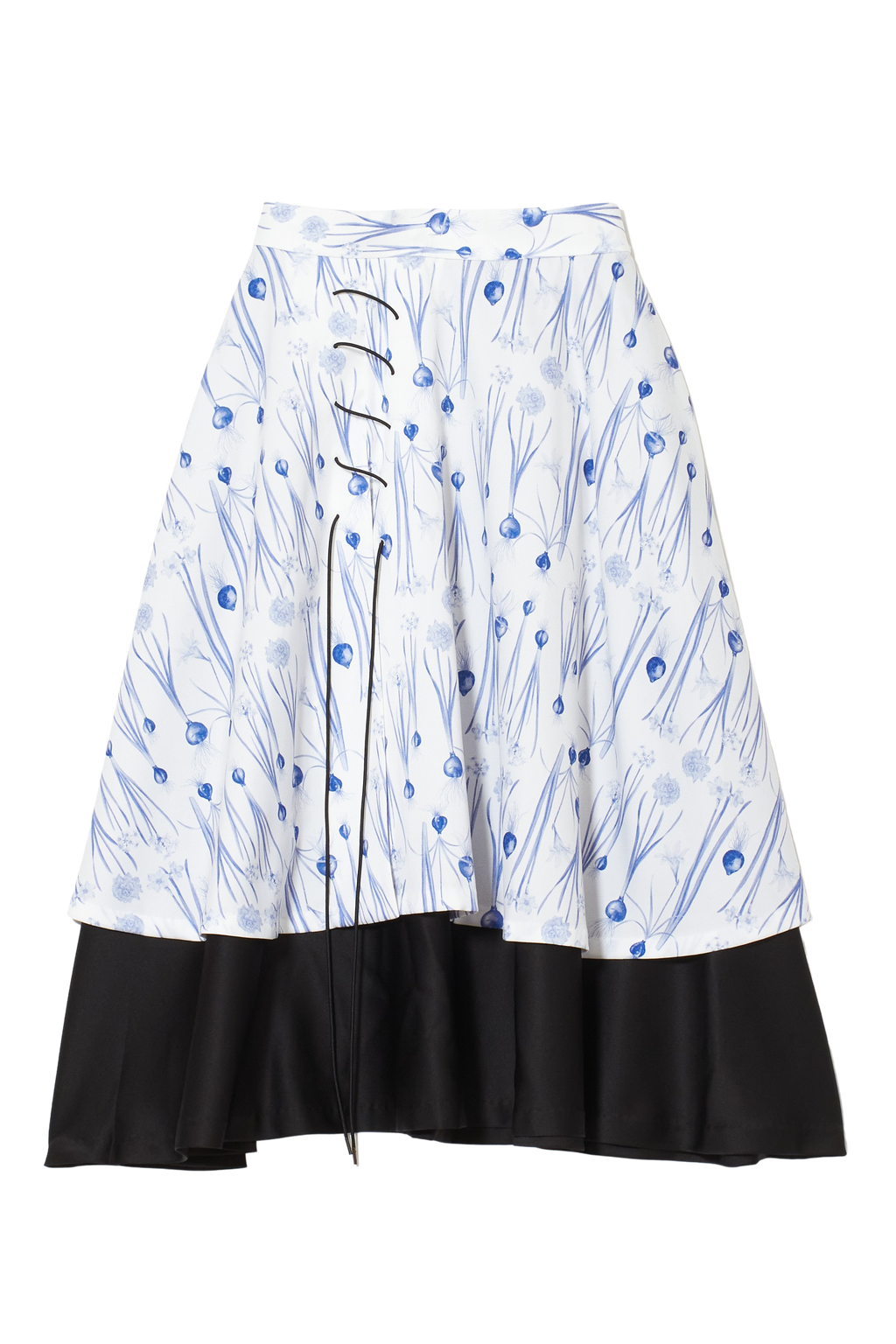 Flower Bulb Lace-Up Skirt