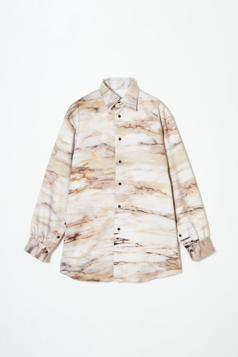 Open Sleeve Shirt / Marble