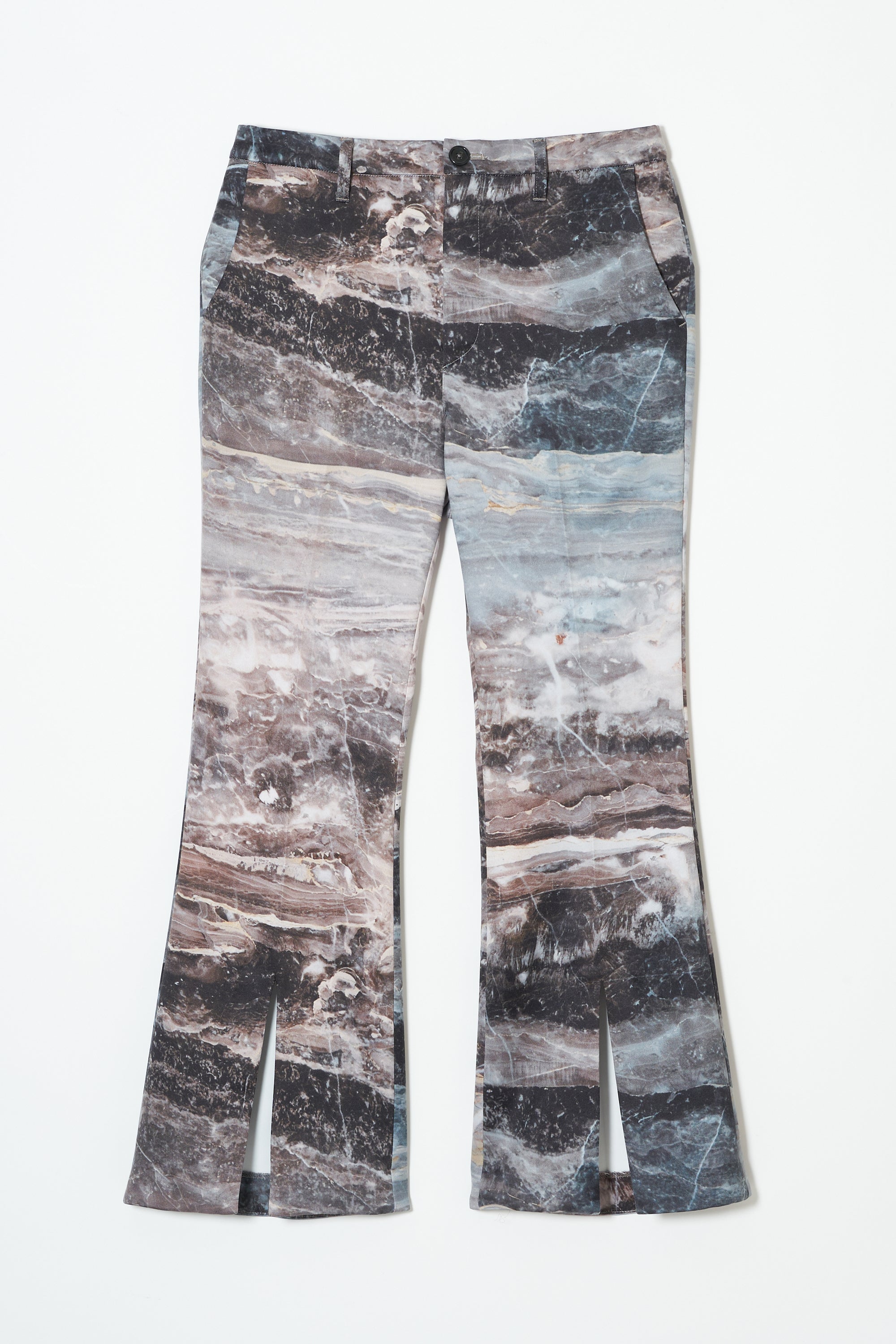 Slit Flare Pants / Blue Marble – MIKAGE SHIN