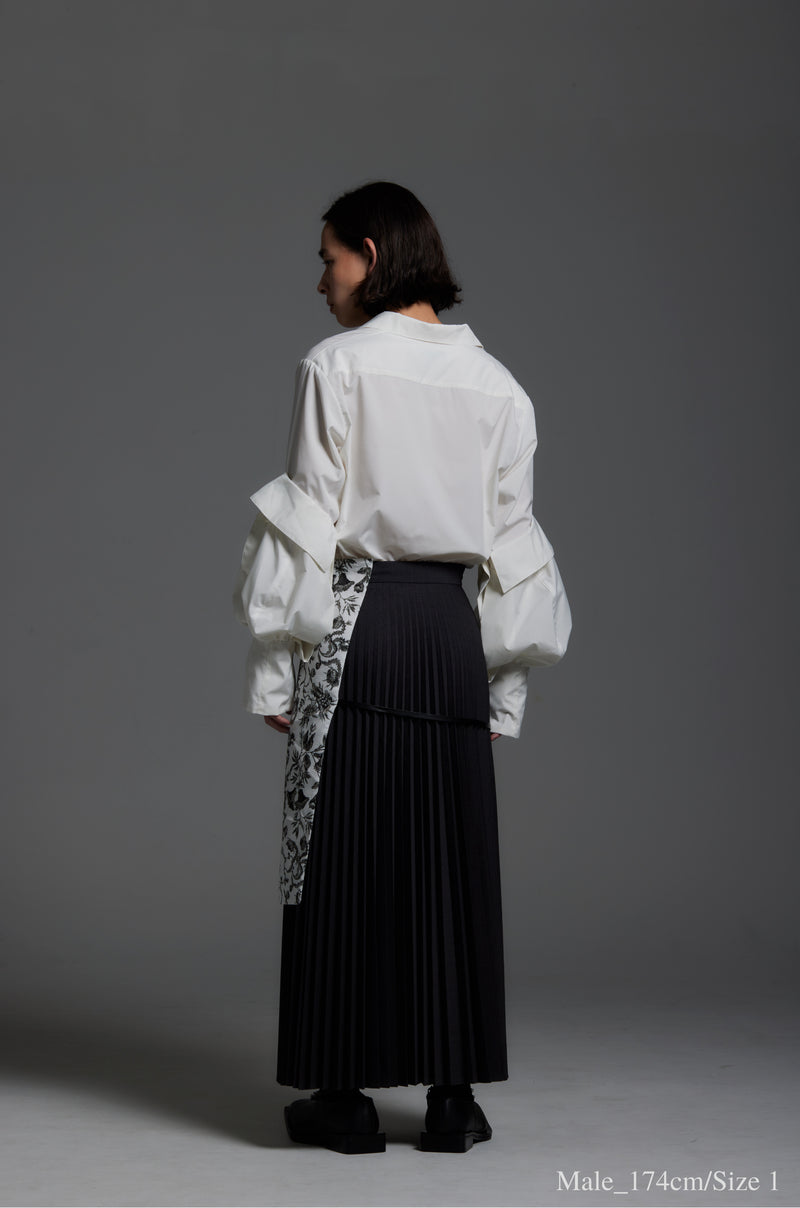 Detachable Layer  Pleat Skirt