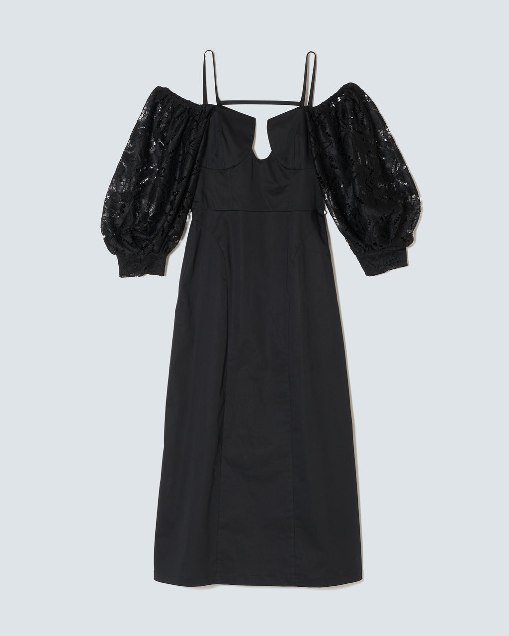 Lace Sculptured Off-Shoulder Dress