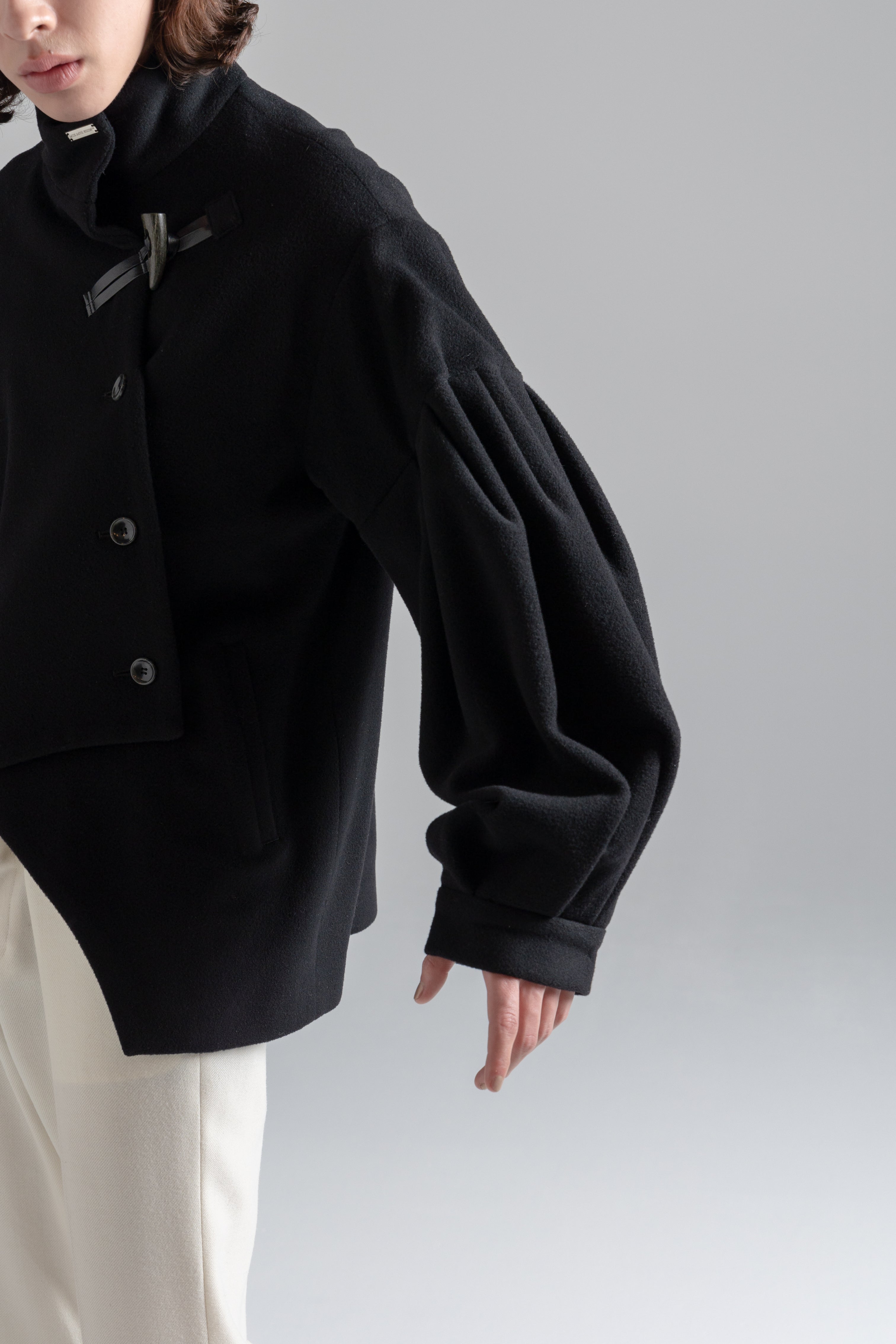 Bias Cut Short Duffle Coat – MIKAGE SHIN