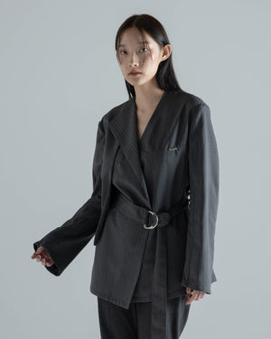 Cape Layered Wrapping Jacket